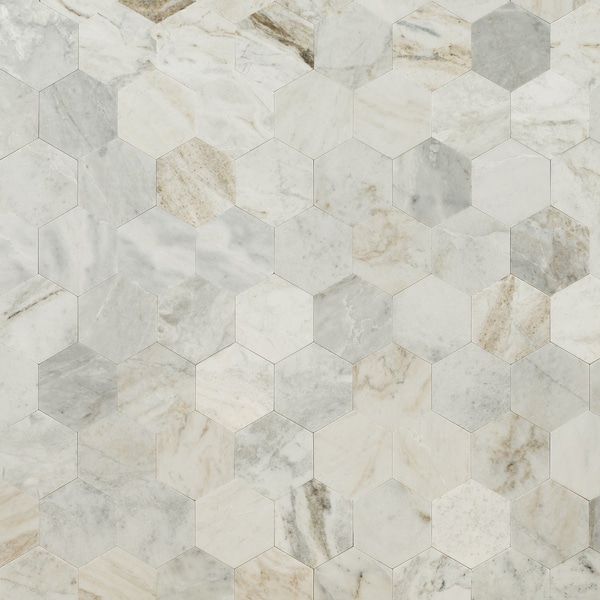 Msi Arabescato Venato 10 x 11.6 Peel and Stick Marble Mosaic Floor And Wall Tile, 20PK ZOR-MD-0586 - main